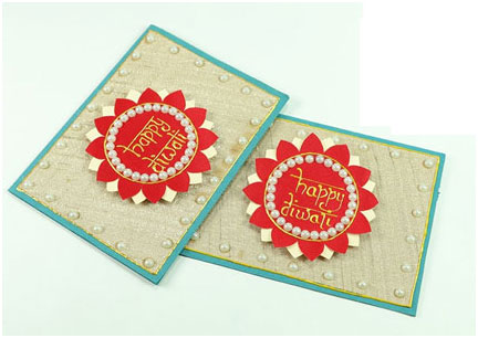 Making Diwali Greeting Cards Making Diwali Greeting Cards