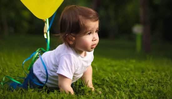 crawling baby