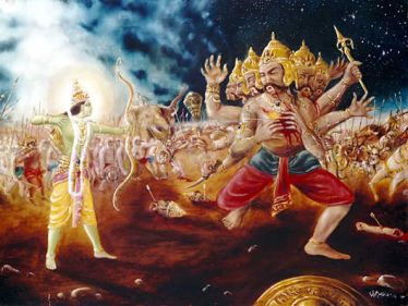 The Famous Battle between Ram and Ravan