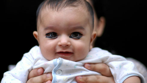 Kajal to Baby's Eyes