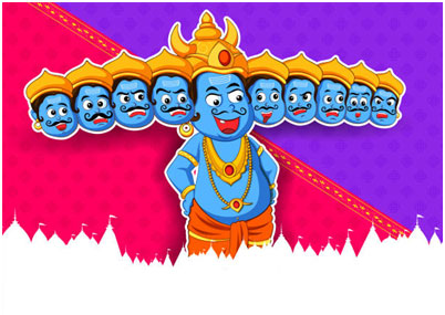 Making an Effigy of Ravana and Shooting It