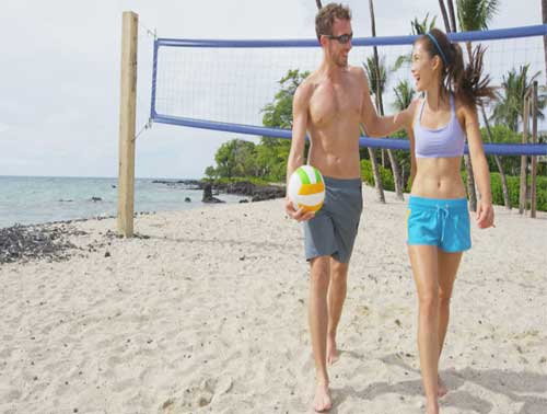 Play Volleyball on Beach