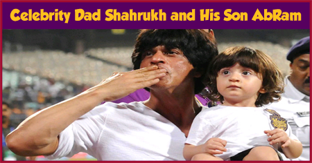 Celebrity Dad Shahrukh Khan and His Son AbRam