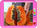 How to cut Papaya