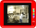 Cleaning the kitchen