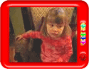 A child reciting 'Hot cross buns'